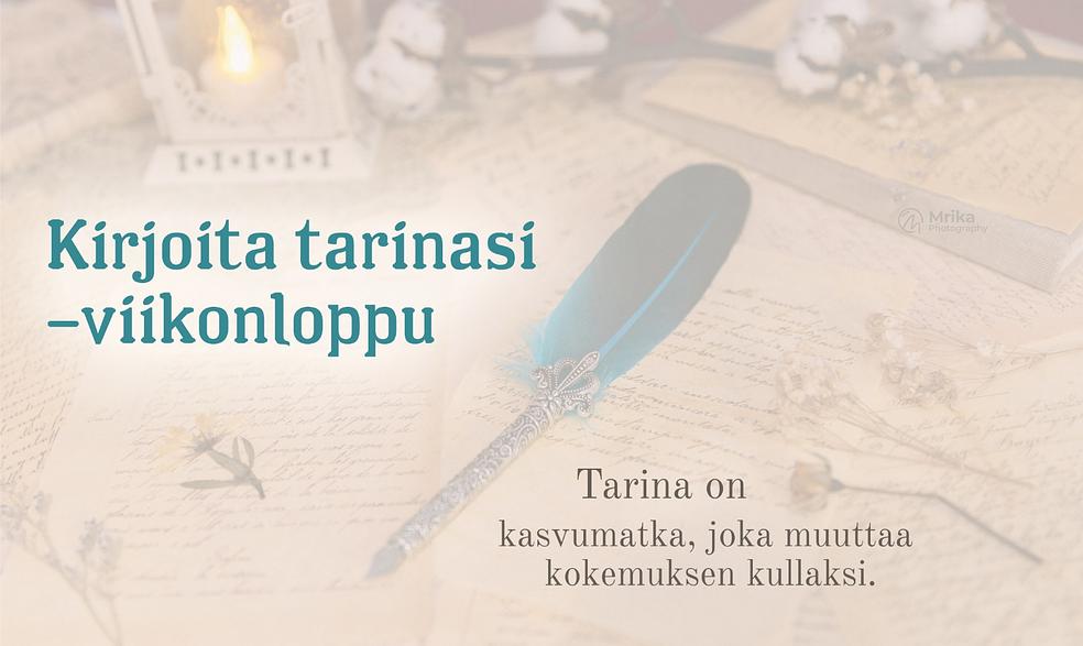 Kirjoita tarinasi -viikonloppu 28.12-29.12.24 (NH) by Katri Syvärinen Ky